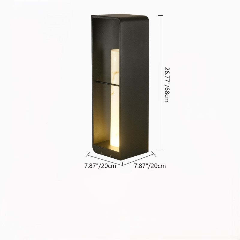 Minimalist Solar Hollow Stainless Steel Light