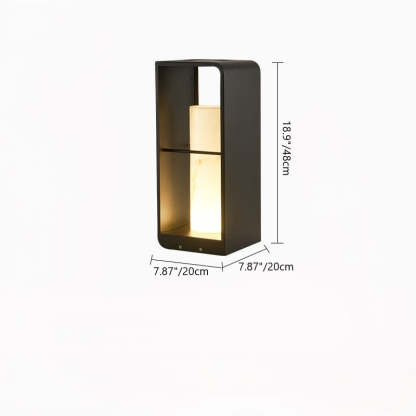 Minimalist Solar Hollow Stainless Steel Light
