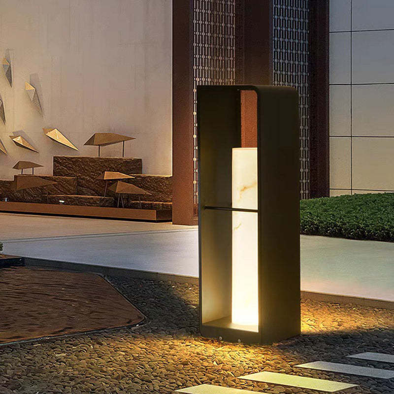 Minimalist Solar Hollow Stainless Steel Light