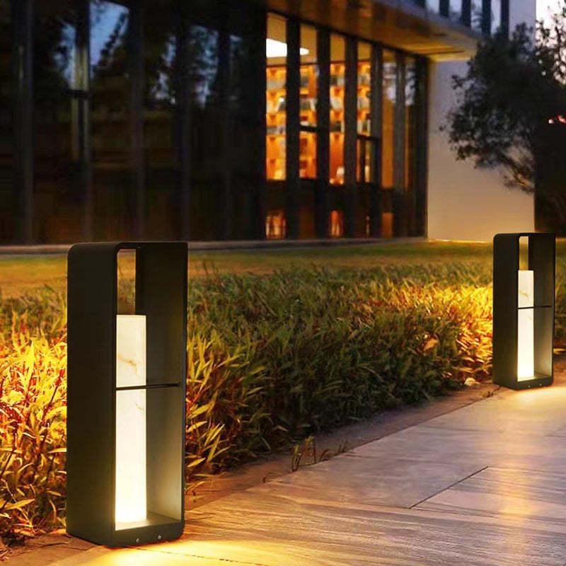 Minimalist Solar Hollow Stainless Steel Light