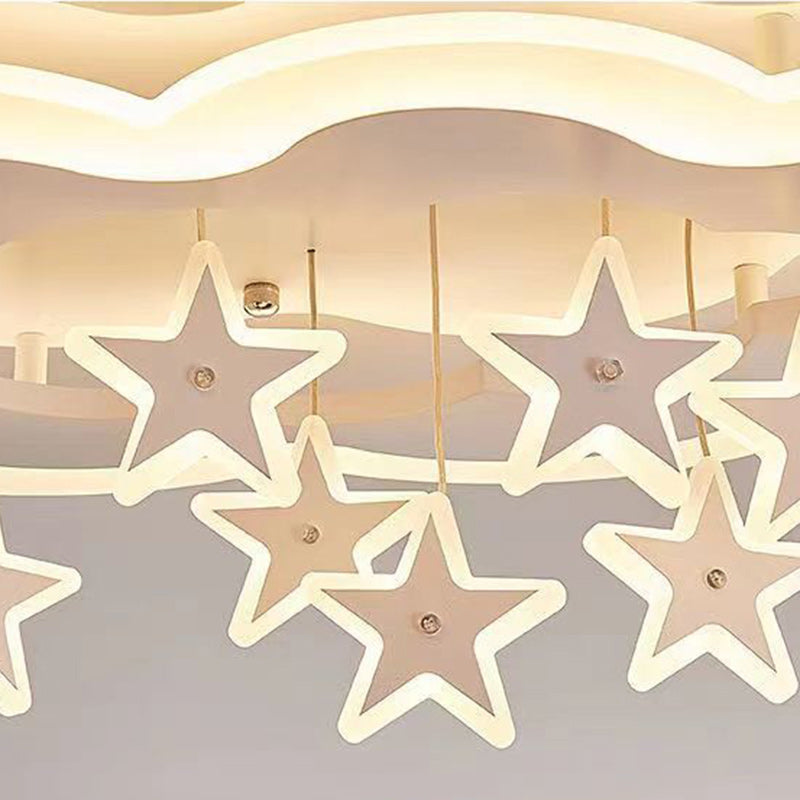 Scandinavian Warm Clouds Stars Iron Flush Light