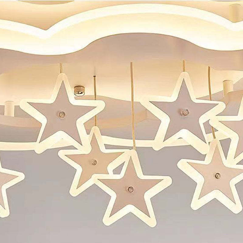 Scandinavian Warm Clouds Stars Iron Flush Light