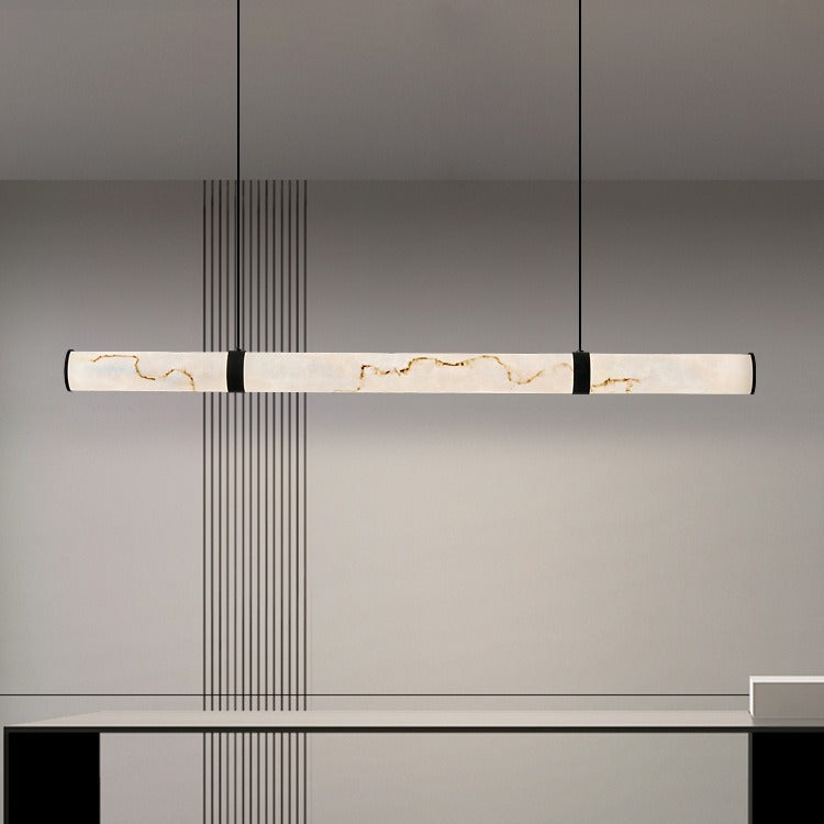 Modern Textured Dolomite Pendant Island Light — Infinitely Dimmable / 110V-120V For US/CA & Black