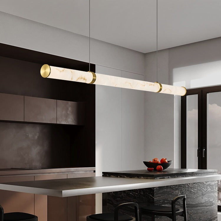 Modern Textured Dolomite Pendant Island Light — Infinitely Dimmable / 220V-240V For UK/AU & Gold