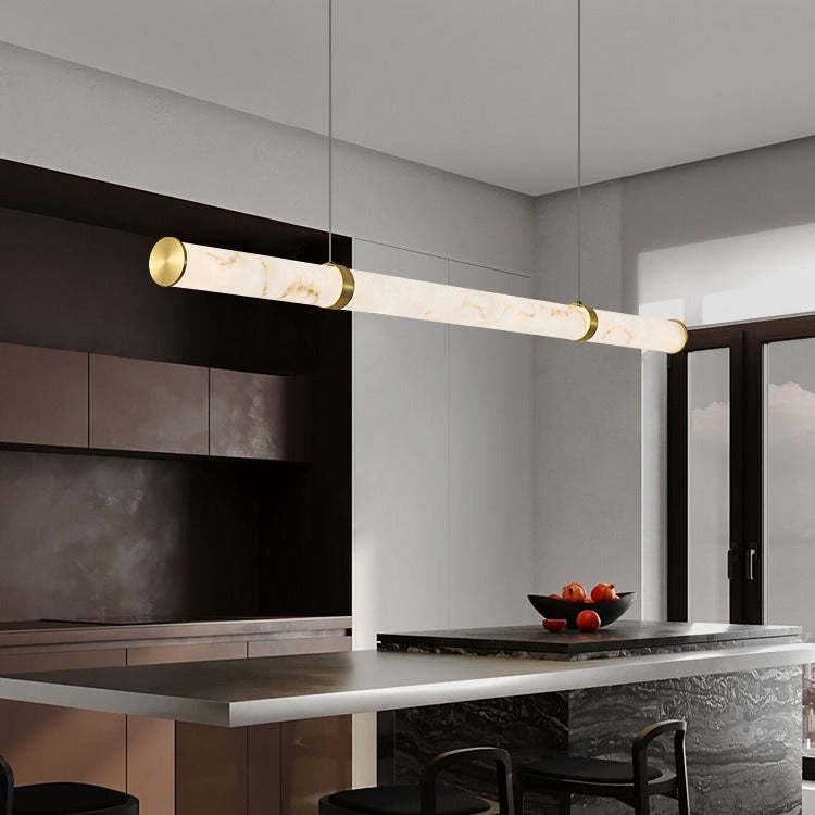 Modern Textured Dolomite Pendant Island Light — Infinitely Dimmable / 220V-240V For UK/AU & Gold