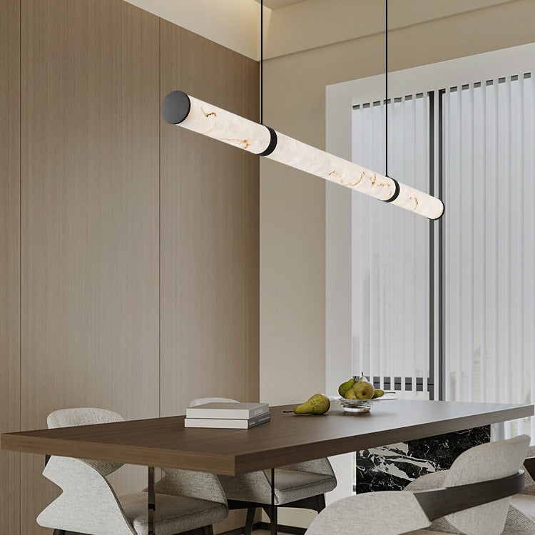 Modern Textured Dolomite Pendant Island Light — Infinitely Dimmable / 110V-120V For US/CA & Black