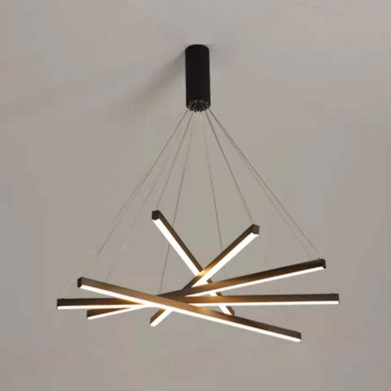 Scandinavian Aluminum Acrylic Chandelier
