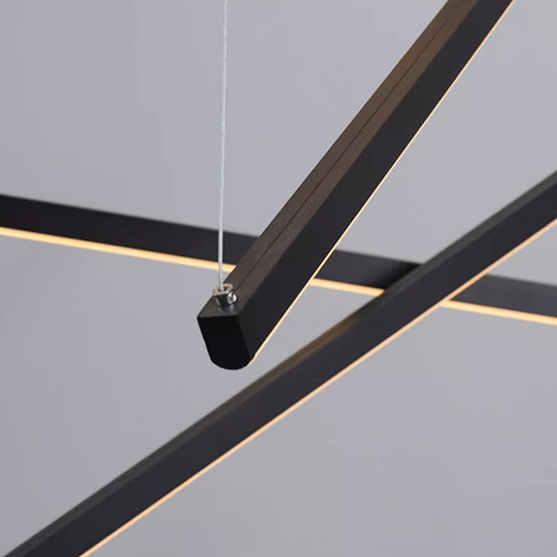 Scandinavian Aluminum Acrylic Chandelier