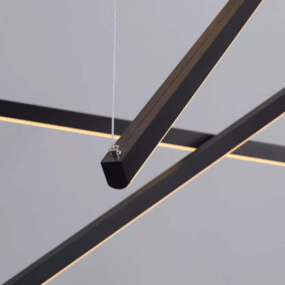 Scandinavian Aluminum Acrylic Chandelier