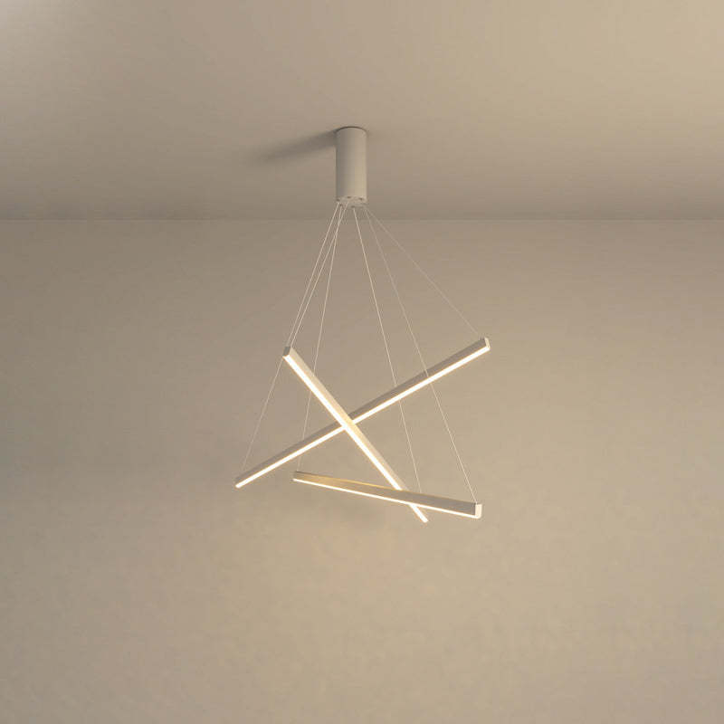Scandinavian Aluminum Acrylic Chandelier