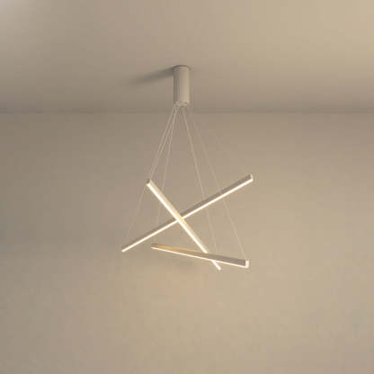 Scandinavian Aluminum Acrylic Chandelier