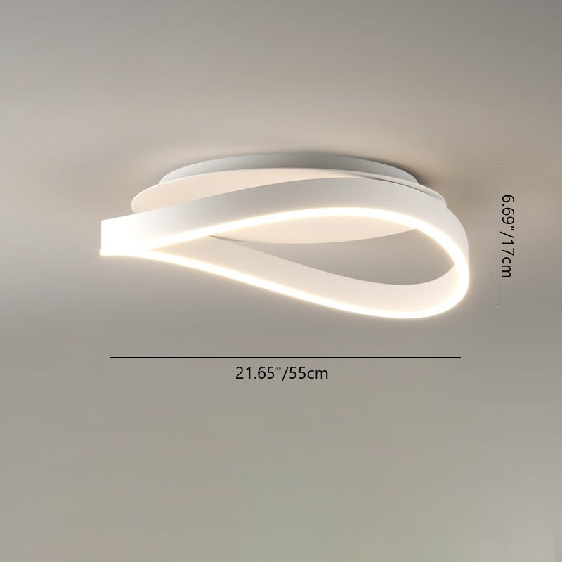 Minimalist Aluminum Silicone Ring Strip Ceiling
