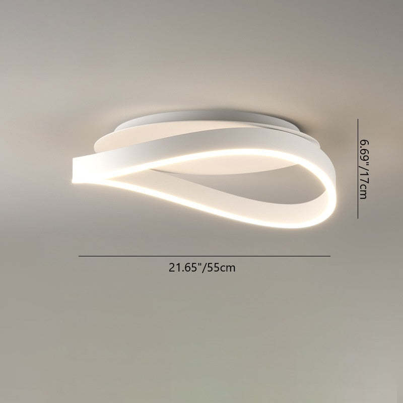 Minimalist Aluminum Silicone Ring Strip Ceiling
