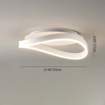 Minimalist Aluminum Silicone Ring Strip Ceiling