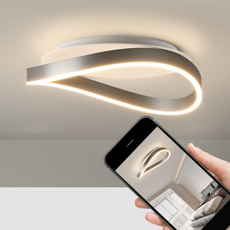 Minimalist Aluminum Silicone Ring Strip Ceiling