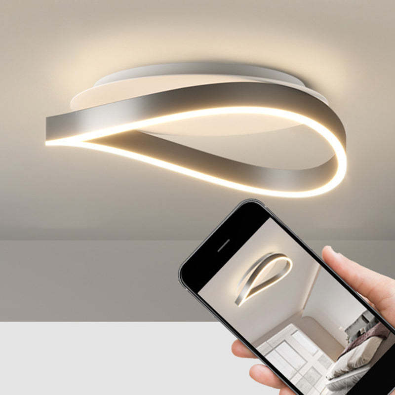 Minimalist Aluminum Silicone Ring Strip Ceiling