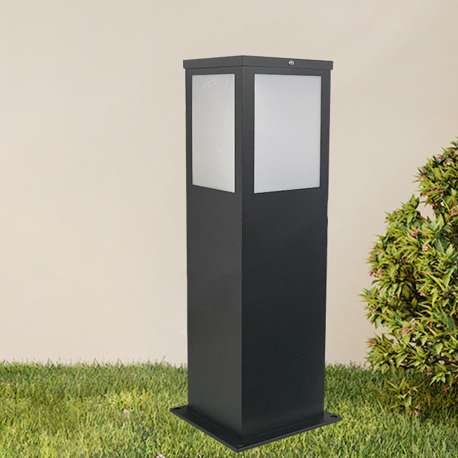 Minimalist Solar Rectangle Iron Acrylic Landscape Light