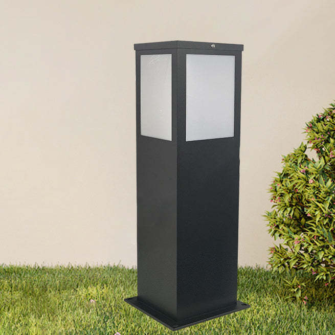 Minimalist Solar Rectangle Iron Acrylic Landscape Light