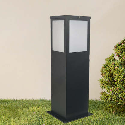 Minimalist Solar Rectangle Iron Acrylic Landscape Light