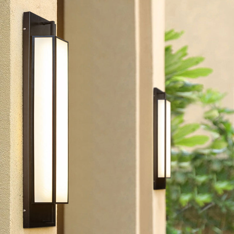 Modern Stainless Steel Faux Dolomite Wall Sconce