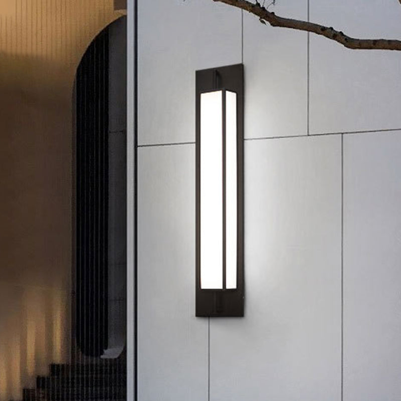 Modern Stainless Steel Faux Dolomite Wall Sconce