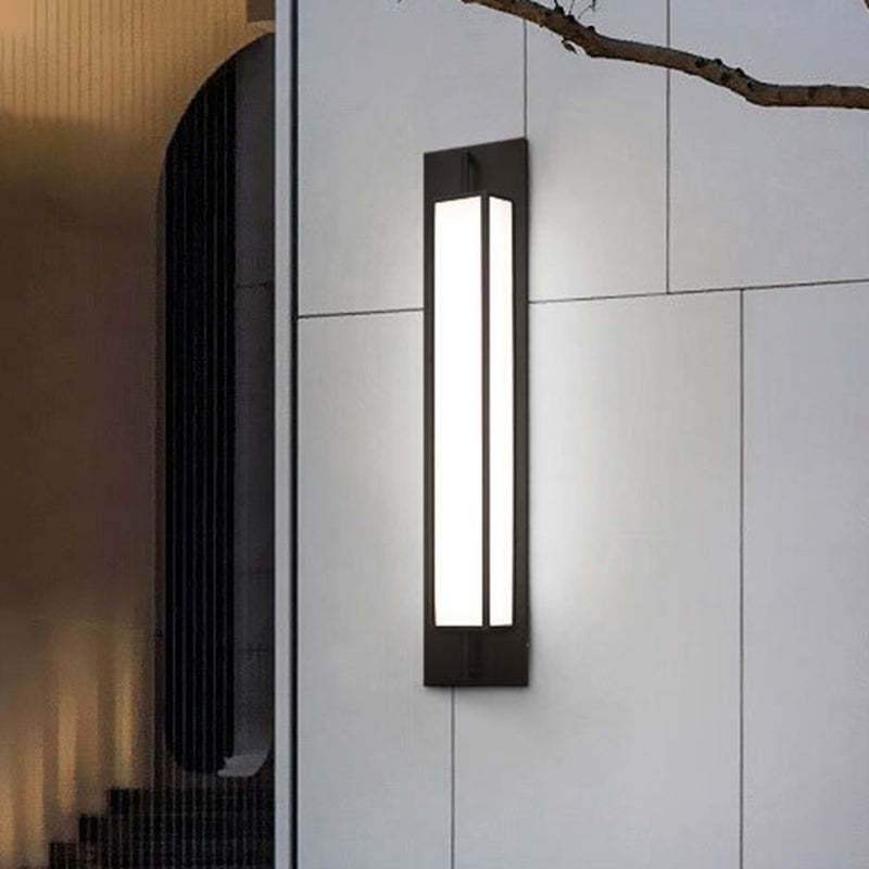 Modern Stainless Steel Faux Dolomite Wall Sconce