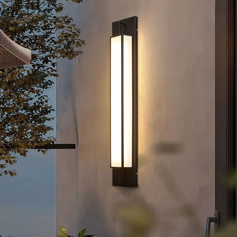 Modern Stainless Steel Faux Dolomite Wall Sconce