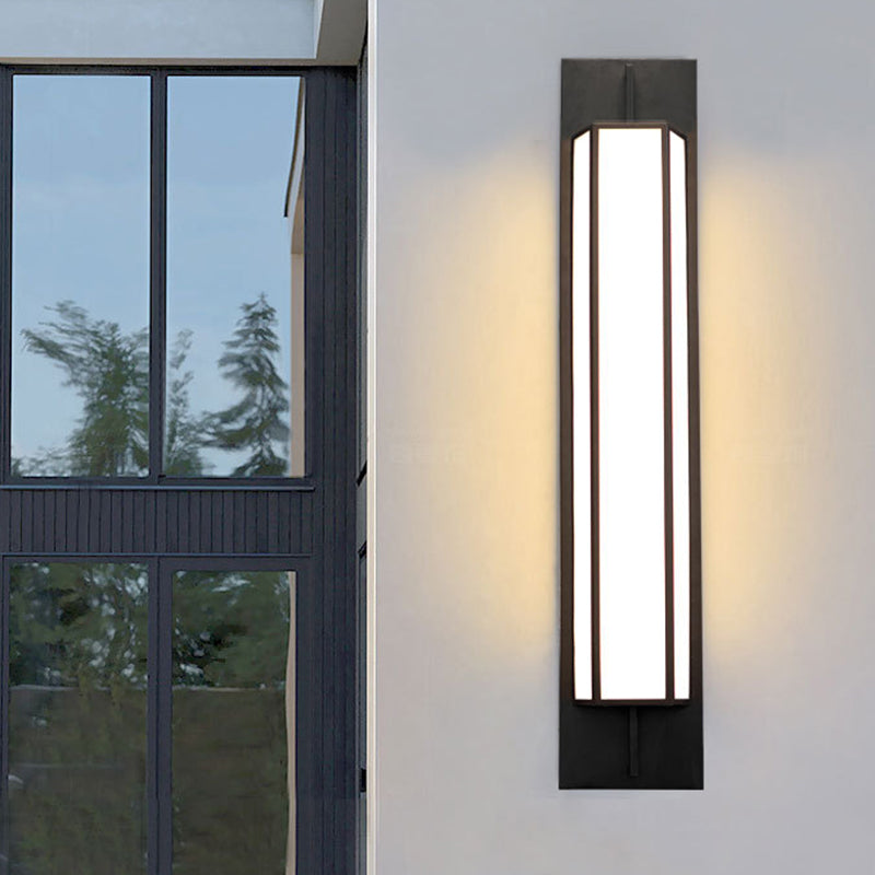 Modern Stainless Steel Faux Dolomite Wall Sconce