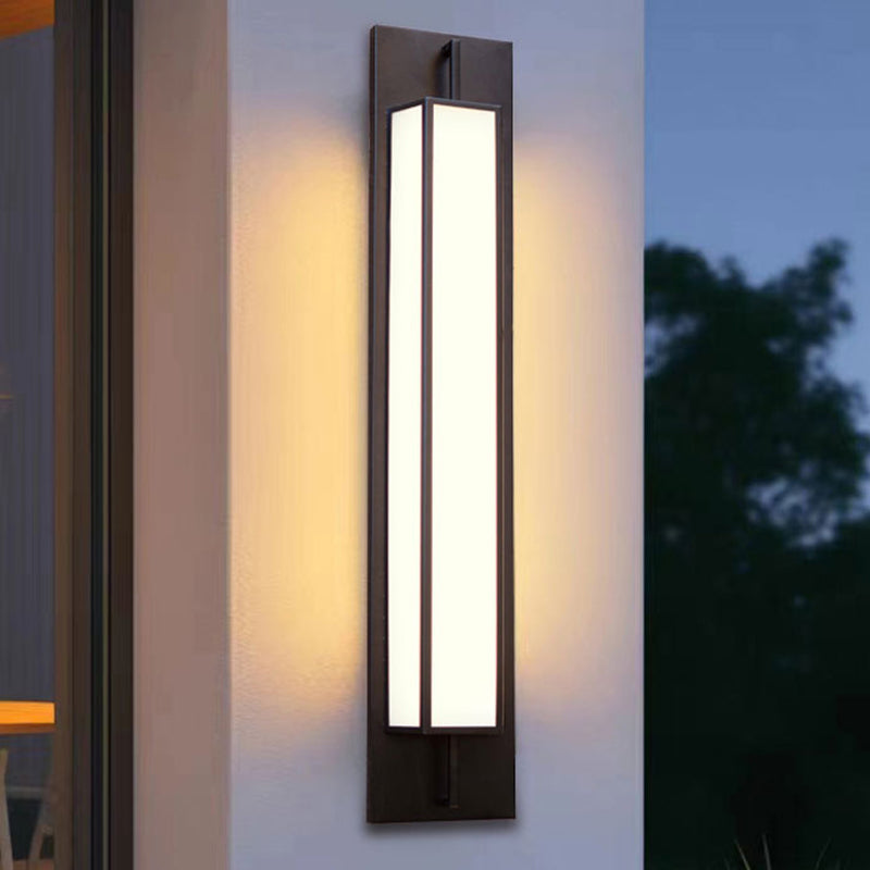 Modern Stainless Steel Faux Dolomite Wall Sconce
