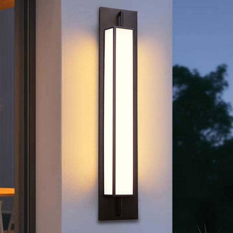 Modern Stainless Steel Faux Dolomite Wall Sconce