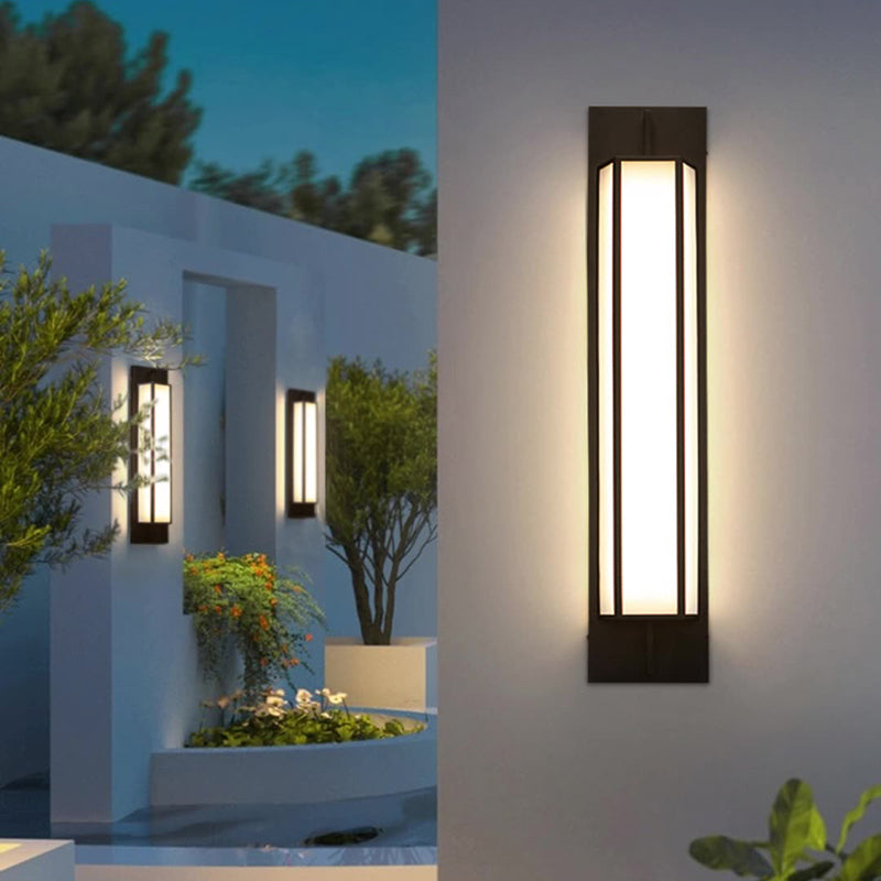 Modern Stainless Steel Faux Dolomite Wall Sconce