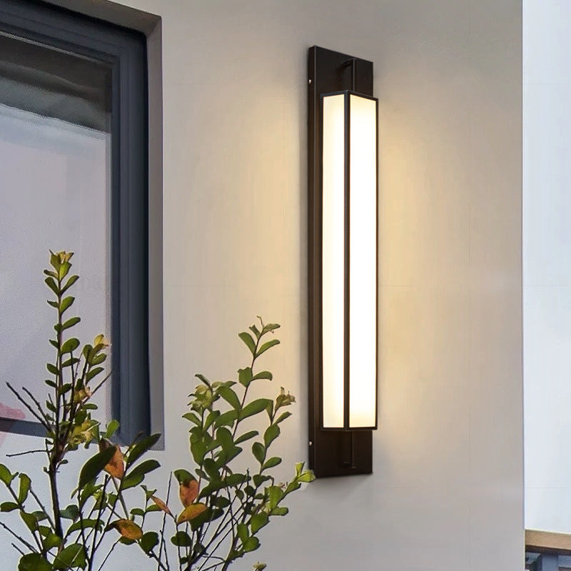 Modern Stainless Steel Faux Dolomite Wall Sconce