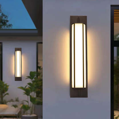 Modern Stainless Steel Faux Dolomite Wall Sconce