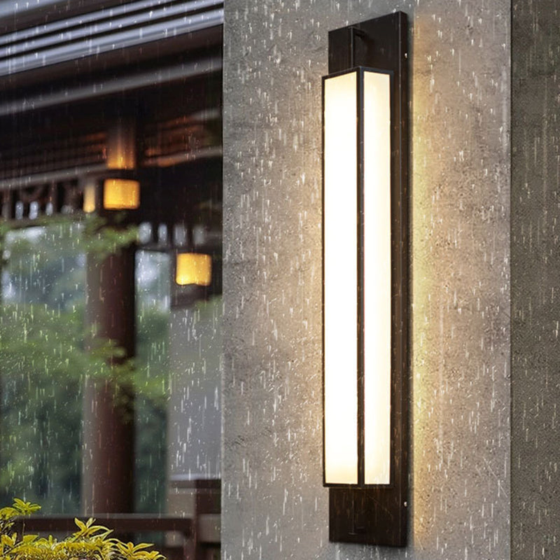 Modern Stainless Steel Faux Dolomite Wall Sconce