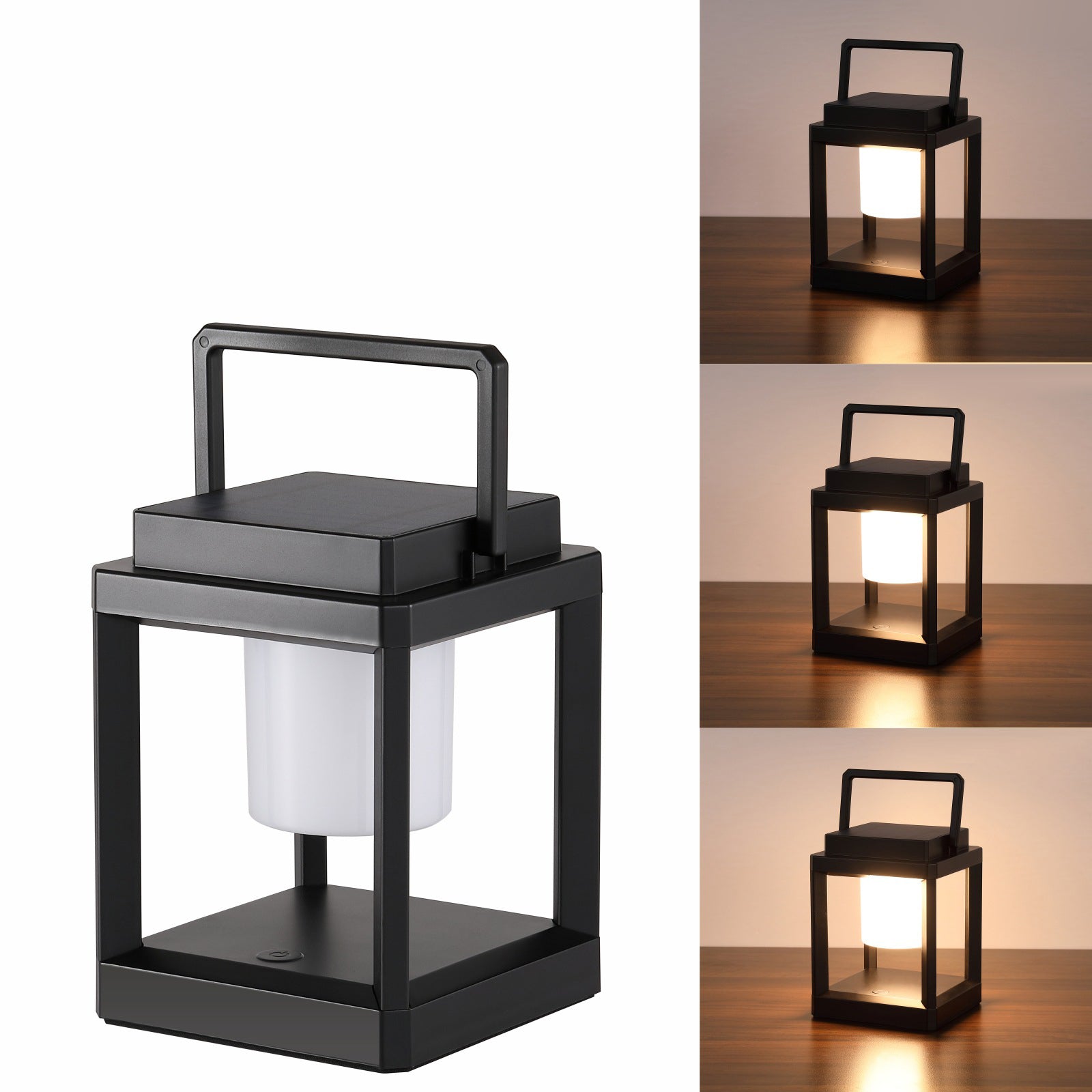 Minimalist Solar Square Cylinder Hollow LED Light