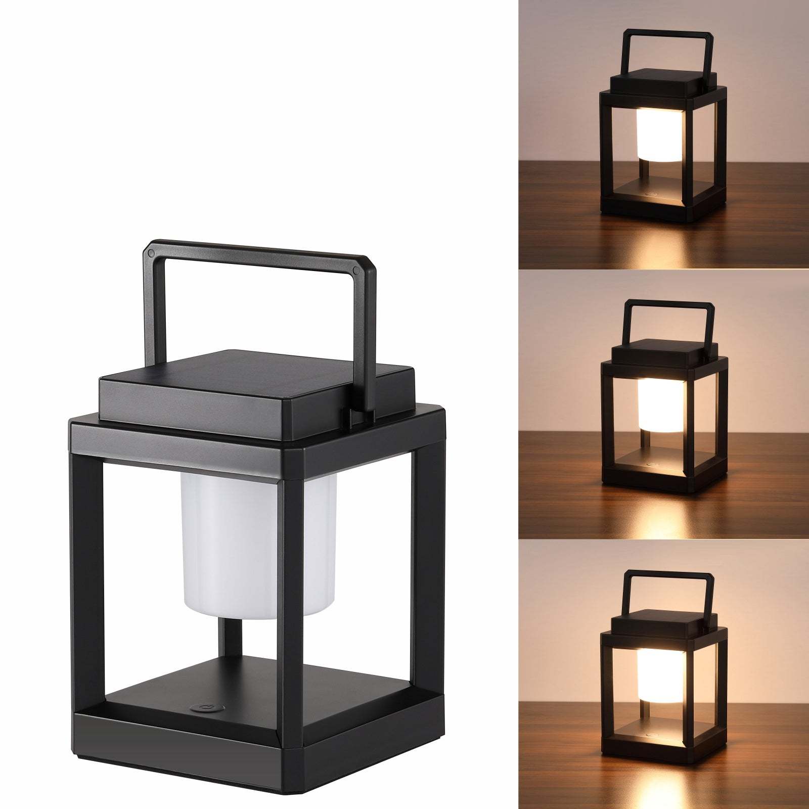 Minimalist Solar Square Cylinder Hollow LED Light