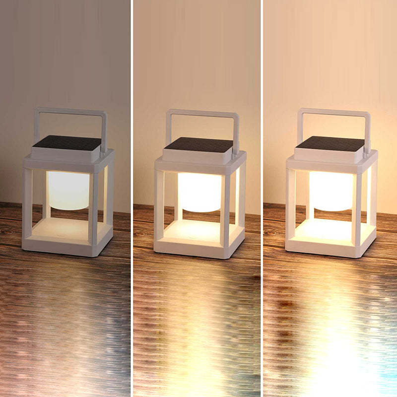 Minimalist Solar Square Cylinder Hollow LED Light