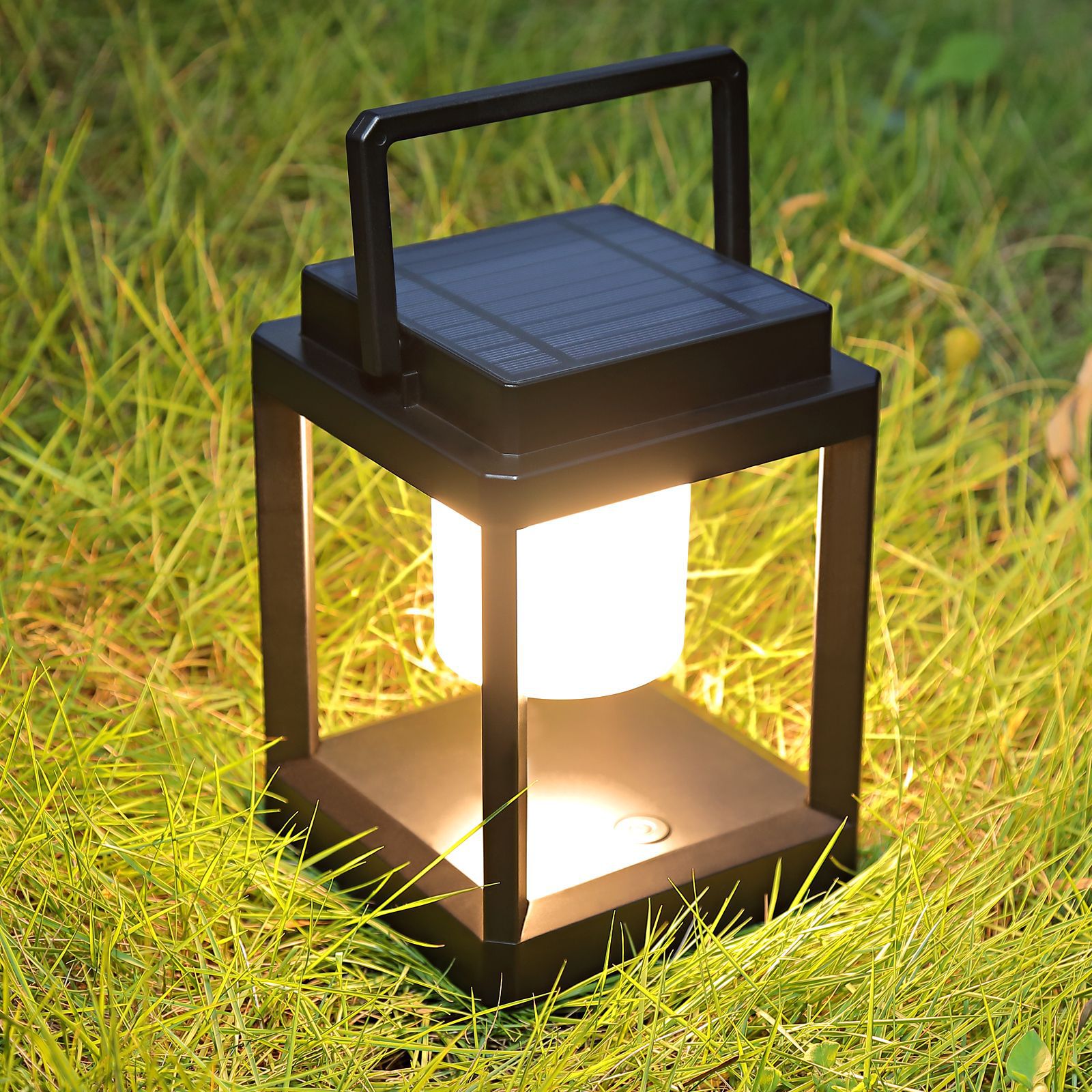 Minimalist Solar Square Cylinder Hollow LED Light
