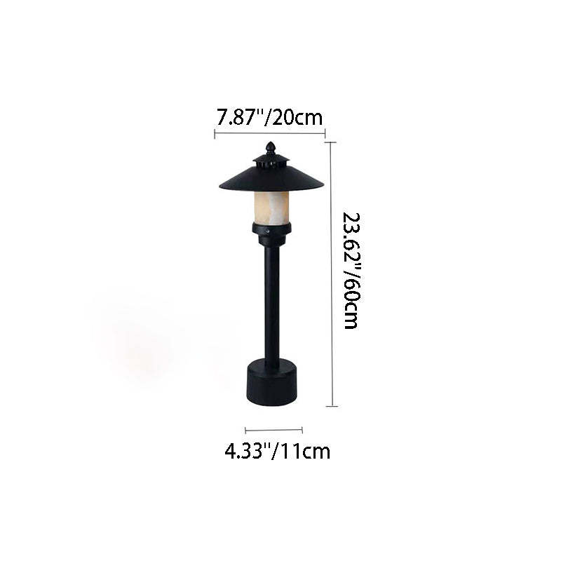 European Half Aluminum Dolomite Landscape Lamp