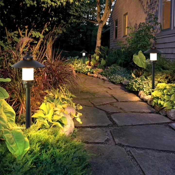 European Half Aluminum Dolomite Landscape Lamp
