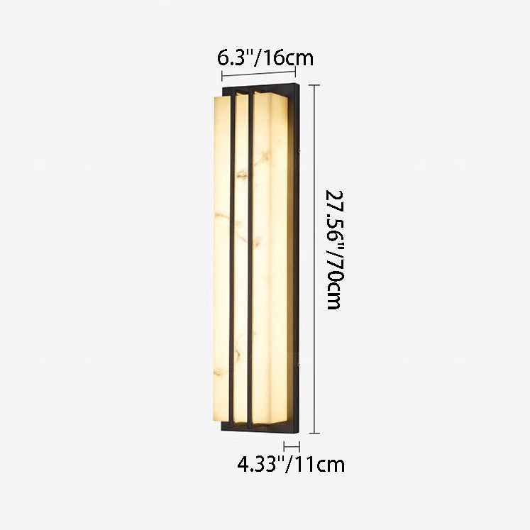 Minimalist Long Stainless Steel Wall Sconce