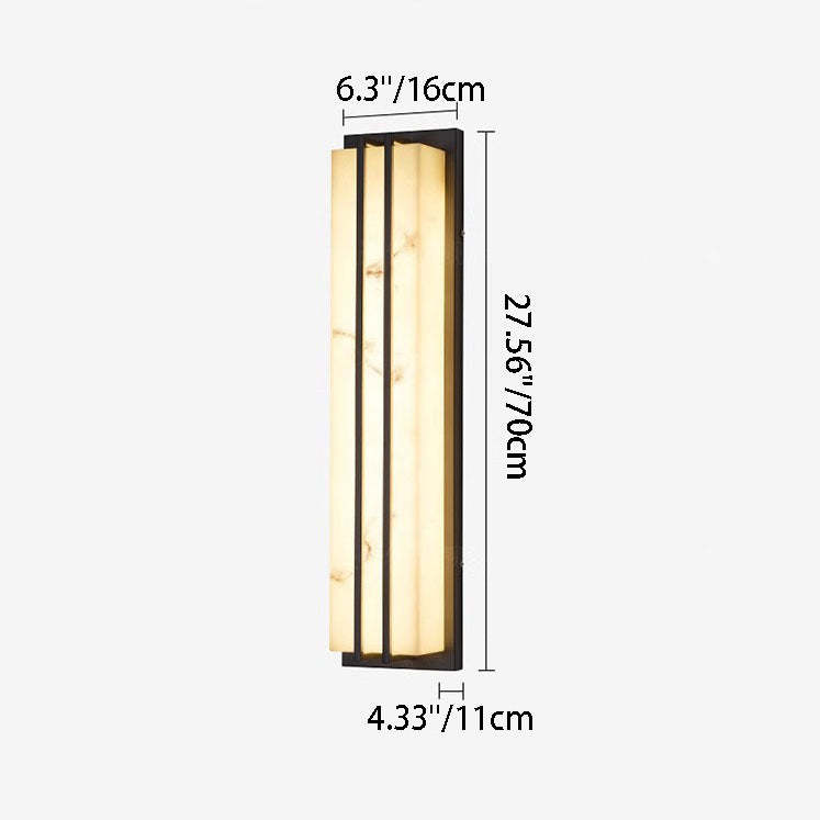 Minimalist Long Stainless Steel Wall Sconce