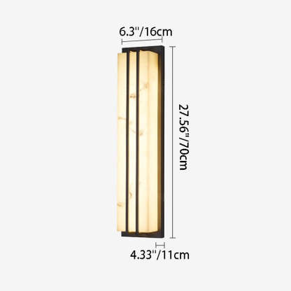 Minimalist Long Stainless Steel Wall Sconce