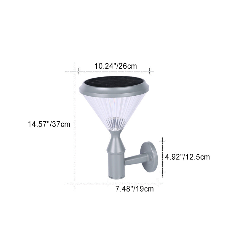 Minimalist Solar Aluminum Wall Sconce