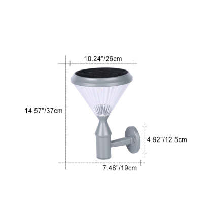 Minimalist Solar Aluminum Wall Sconce