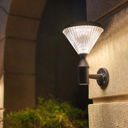 Minimalist Solar Aluminum Wall Sconce