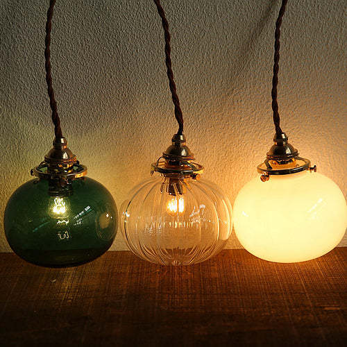 Vintage Oval Copper Glass Pendant Light — White / 220V-240V For UK/AU