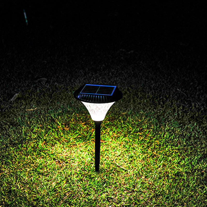 Minimalist Solar Diamond Round LED Outdoor Light