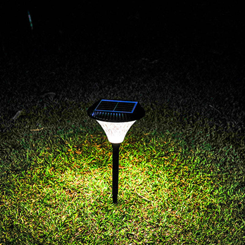 Minimalist Solar Diamond Round LED Outdoor Light
