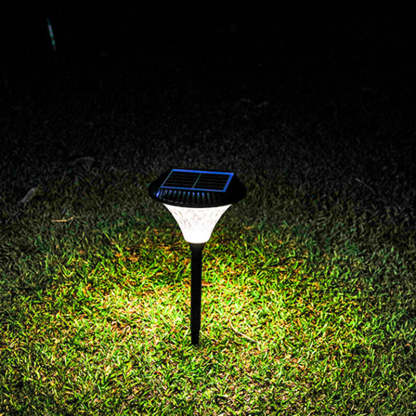Minimalist Solar Diamond Round LED Outdoor Light